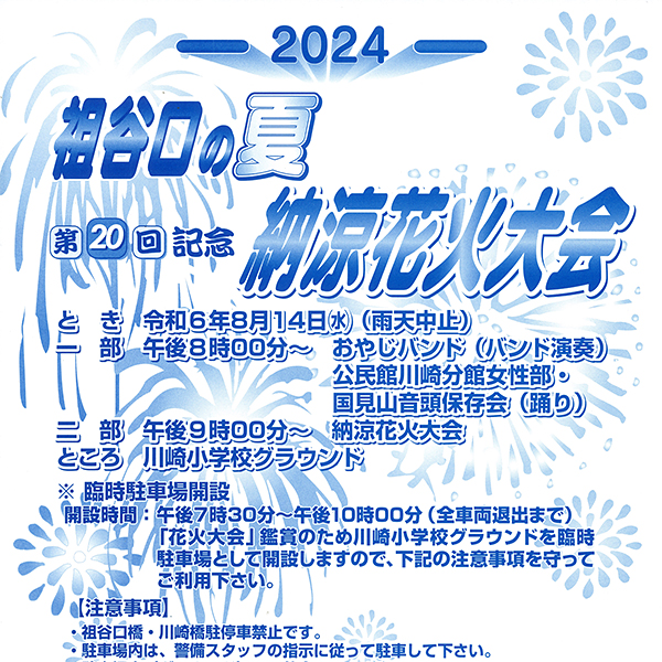 祖谷の夏 納涼花火大会